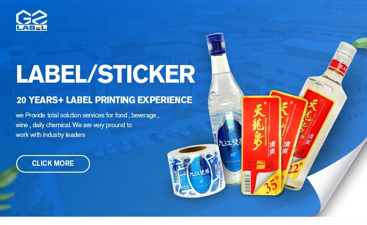 Label for Water Bottles Shrink Sleeve PVC Shrink Wrap Bottle Labels for Water Bottles with Logo Printing