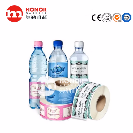 Étiquette adhésive imprimée de rouleau de bouteille de PVC BOPP de boisson gazeuse de jus d'eau de shampooing
