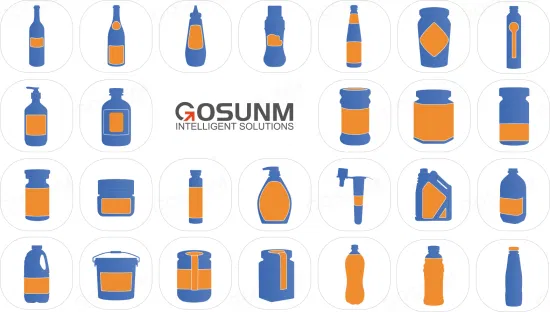 Gosunm Applicateur d'étiquettes Bouteille de vin semi-automatique Peut Pots Tasse Seringue Baume à lèvres Ampoule Seau Tube Flacon Seau Ovale Envelopper Autour de la Machine d'étiquetage de Bouteille